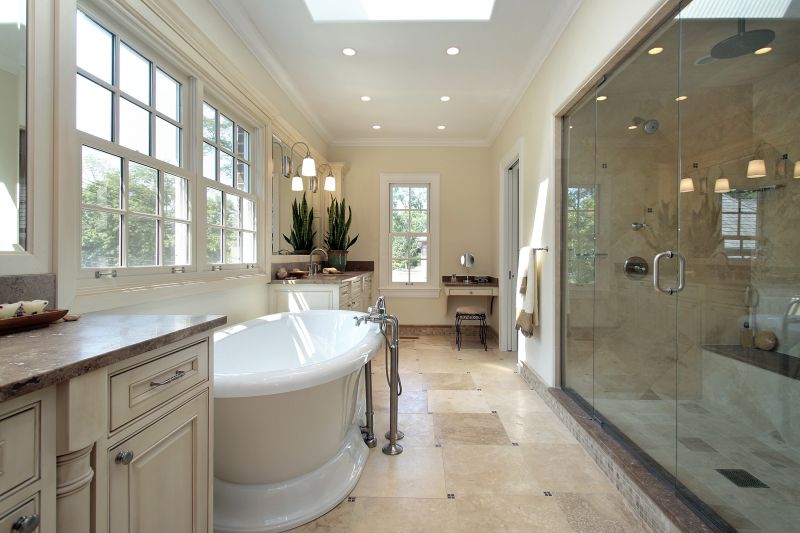 Luxurious Bathroom with Freestanding Tub